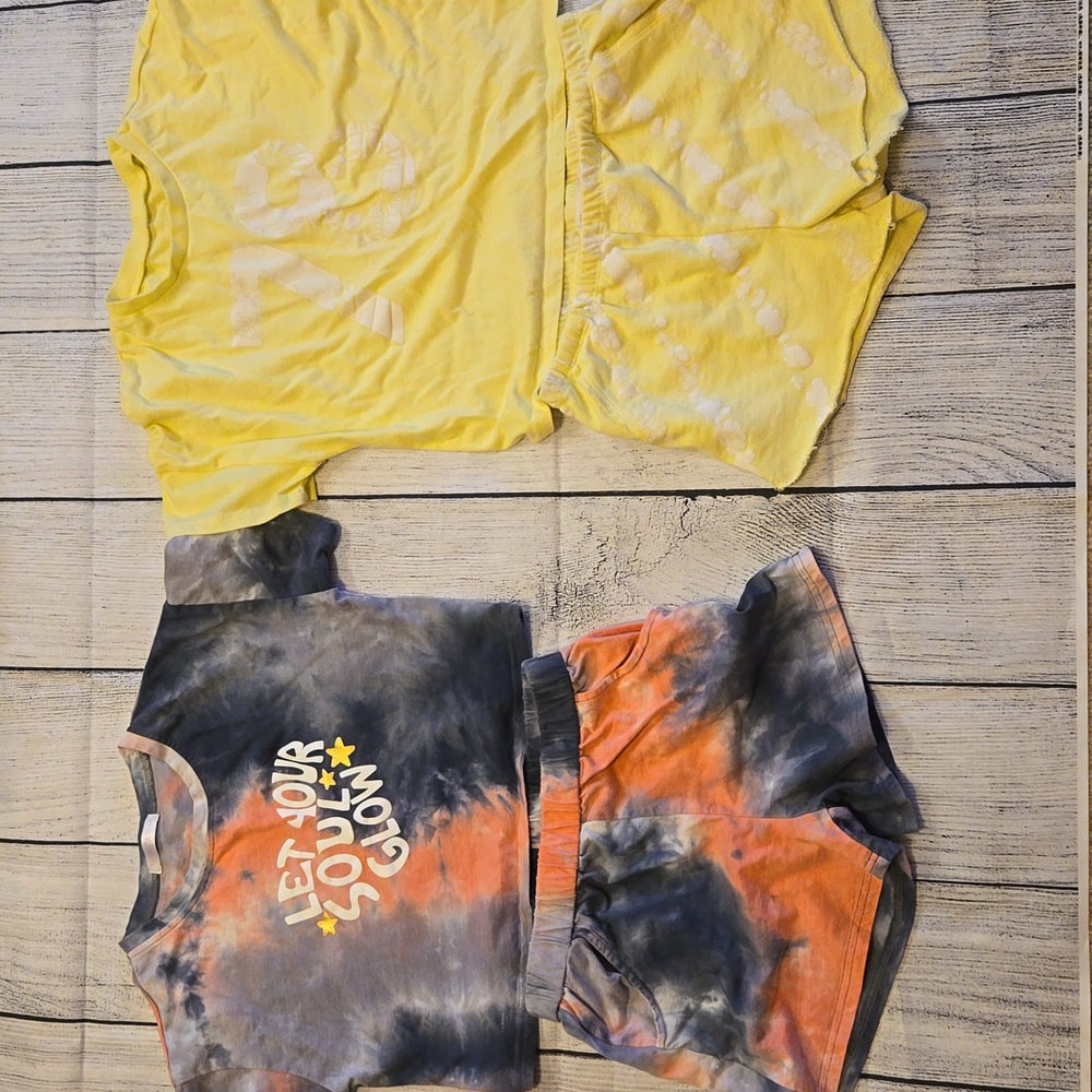 2 Girls Crop Top Sets 10-14